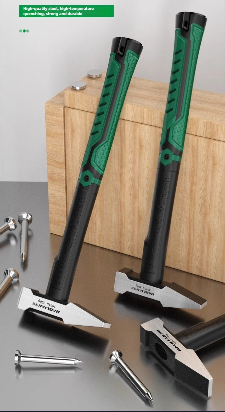 Flat Head Duckbill Hammer Set - 200g  500g Plastic Coated Fitter Hammers - ZOOMNSTORE