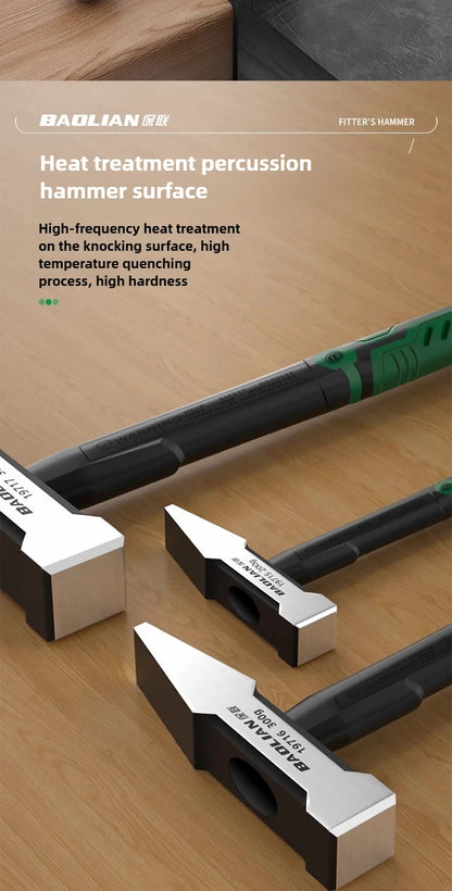 Flat Head Duckbill Hammer Set - 200g  500g Plastic Coated Fitter Hammers - ZOOMNSTORE