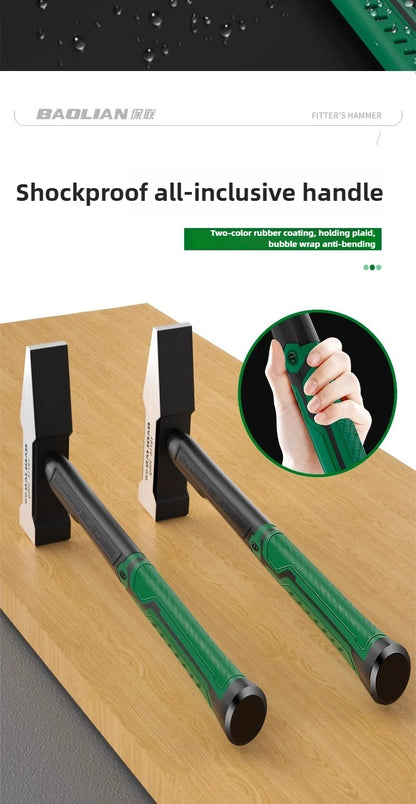 Flat Head Duckbill Hammer Set - 200g  500g Plastic Coated Fitter Hammers - ZOOMNSTORE