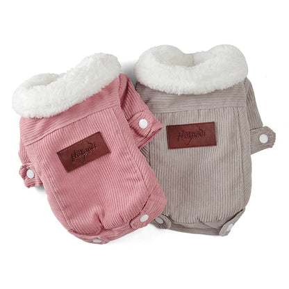 Fleece Dog Jacket - Winter Warm Coat for Small Medium Dogs  Cats - ZOOMNSTORE