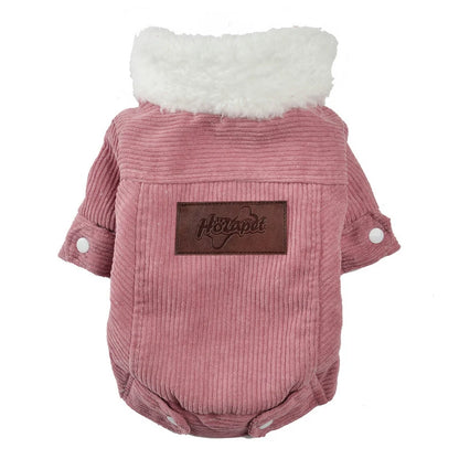Fleece Dog Jacket - Winter Warm Coat for Small Medium Dogs  Cats - ZOOMNSTORE