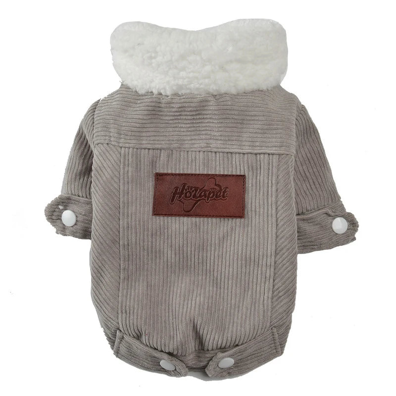 Fleece Dog Jacket - Winter Warm Coat for Small Medium Dogs  Cats - ZOOMNSTORE