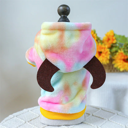 Fleece Pet Overalls - Warm Plush Dinosaur Unicorn Cosplay for Dogs and Cats - ZOOMNSTORE
