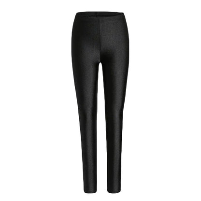 Fleece Warm Leggings - High Waist Solid Slim Autumn Winter Pants For Women - ZOOMNSTORE
