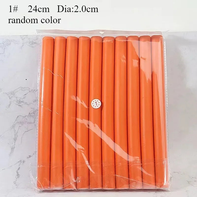 Flexible Hair Curling Rods - 10pcs Soft Foam Bendable Curling Rod Set - ZOOMNSTORE