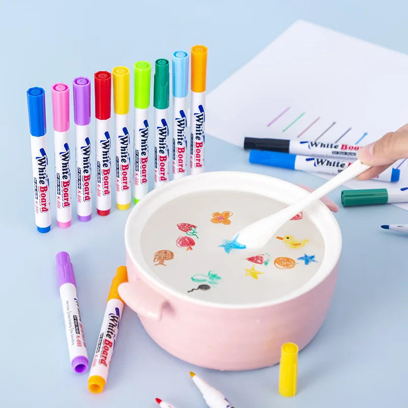 Floating Ink Pen Set - Water Painting  Chalk Art for Kids - ZOOMNSTORE