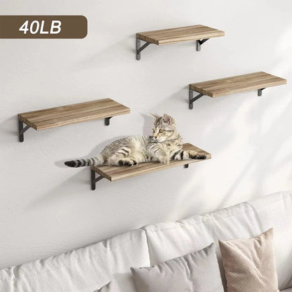 Floating Wall Shelves – Wooden Wall Mounted Shelf for Living Room & Kitchen Decor - ZOOMNSTORE