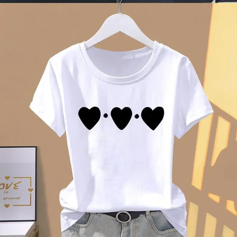 Floral Graphic Oversized Short Sleeve T-Shirt - Womens Casual Sportswear - ZOOMNSTORE