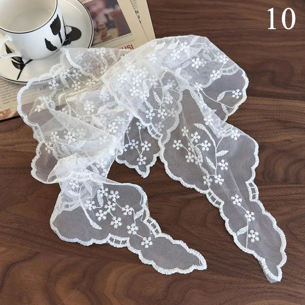 Elegant Lace Floral Hair Scarf - Triangle Headscarf  Sunscreen Travel Headband - ZOOMNSTORE