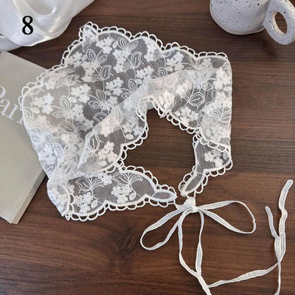 Elegant Lace Floral Hair Scarf - Triangle Headscarf  Sunscreen Travel Headband - ZOOMNSTORE