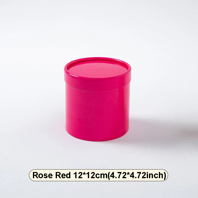 Custom Flower Bouquet Boxes with Cup Holder - Round Empty Packing Boxes for Floral Arrangements - ZOOMNSTORE