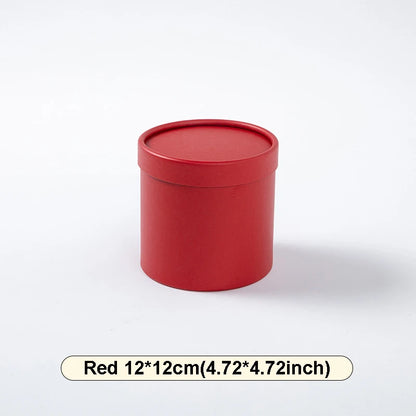 Custom Flower Bouquet Boxes with Cup Holder - Round Empty Packing Boxes for Floral Arrangements - ZOOMNSTORE