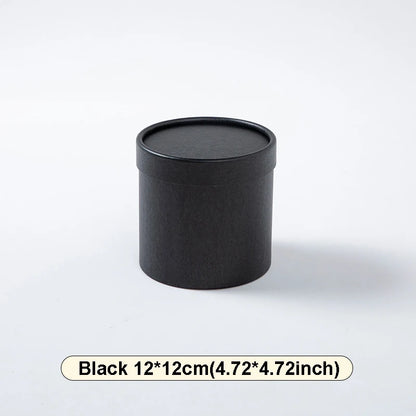 Custom Flower Bouquet Boxes with Cup Holder - Round Empty Packing Boxes for Floral Arrangements - ZOOMNSTORE