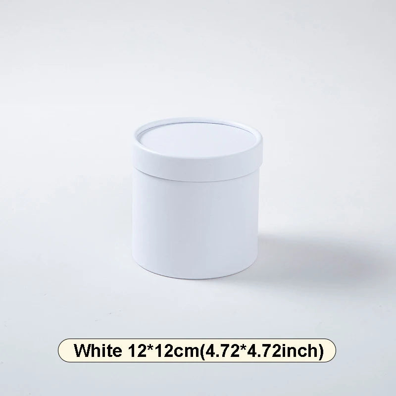 Custom Flower Bouquet Boxes with Cup Holder - Round Empty Packing Boxes for Floral Arrangements - ZOOMNSTORE