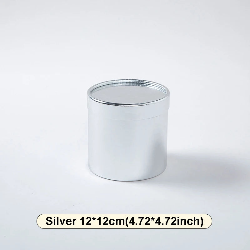 Custom Flower Bouquet Boxes with Cup Holder - Round Empty Packing Boxes for Floral Arrangements - ZOOMNSTORE