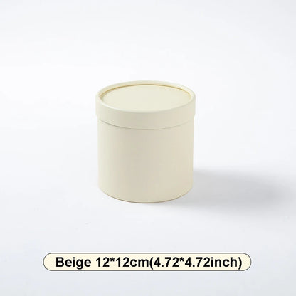 Custom Flower Bouquet Boxes with Cup Holder - Round Empty Packing Boxes for Floral Arrangements - ZOOMNSTORE