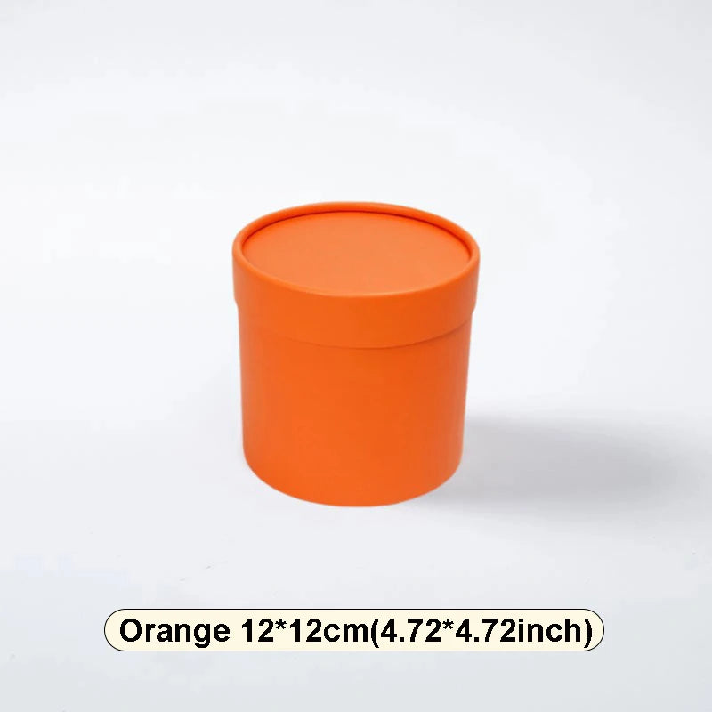 Custom Flower Bouquet Boxes with Cup Holder - Round Empty Packing Boxes for Floral Arrangements - ZOOMNSTORE