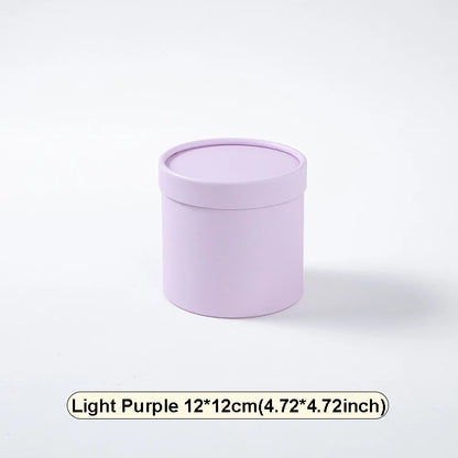 Custom Flower Bouquet Boxes with Cup Holder - Round Empty Packing Boxes for Floral Arrangements - ZOOMNSTORE