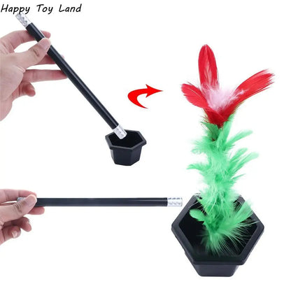 1 Set Magic Wand To Flower Magic Trick Easy Magic Tricks Toys For Adults Kids Show Prop Toys For Boys Fun For Children - ZOOMNSTORE