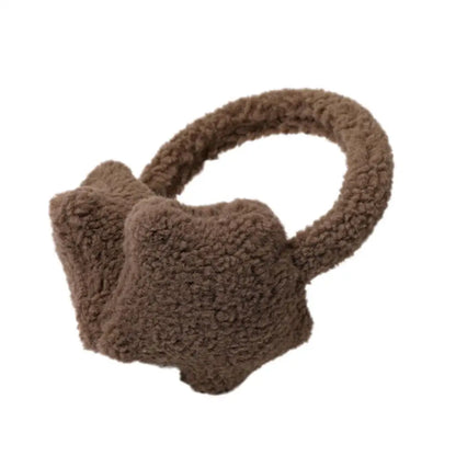 Fluffy Earmuffs - Star Design Plush Ear Warmers | Cozy Winter Accessories For Women - ZOOMNSTORE