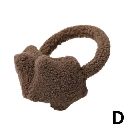 Fluffy Earmuffs - Star Design Plush Ear Warmers | Cozy Winter Accessories For Women - ZOOMNSTORE