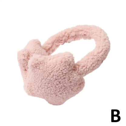 Fluffy Earmuffs - Star Design Plush Ear Warmers | Cozy Winter Accessories For Women - ZOOMNSTORE