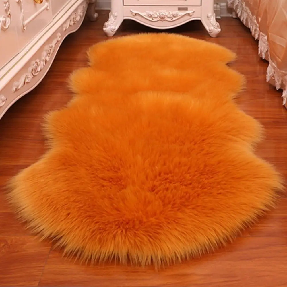 Fluffy Sheepskin Rug - Soft Faux Fur Carpet for Home Decor - ZOOMNSTORE