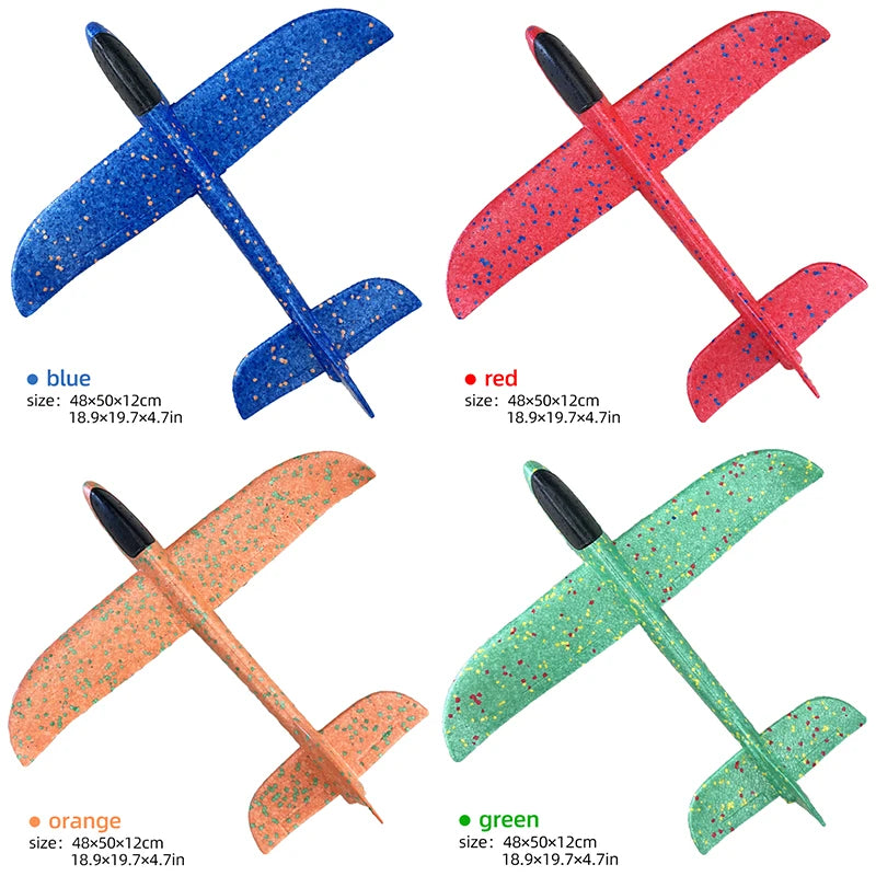 Big Foam Glider Plane - Hand-Throw Outdoor Toy for Kids - ZOOMNSTORE