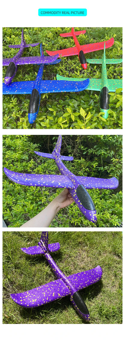 Big Foam Glider Plane - Hand-Throw Outdoor Toy for Kids - ZOOMNSTORE