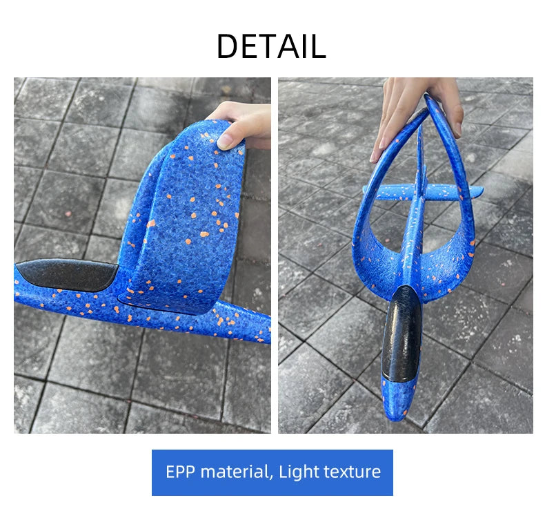 Big Foam Glider Plane - Hand-Throw Outdoor Toy for Kids - ZOOMNSTORE