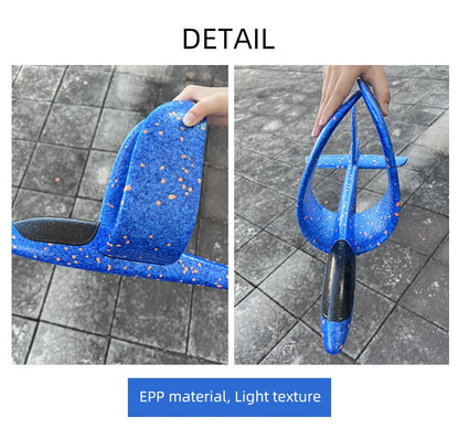 Big Foam Glider Plane - Hand-Throw Outdoor Toy for Kids - ZOOMNSTORE