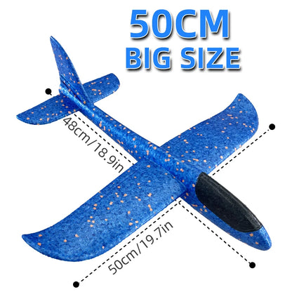 Big Foam Glider Plane - Hand-Throw Outdoor Toy for Kids - ZOOMNSTORE
