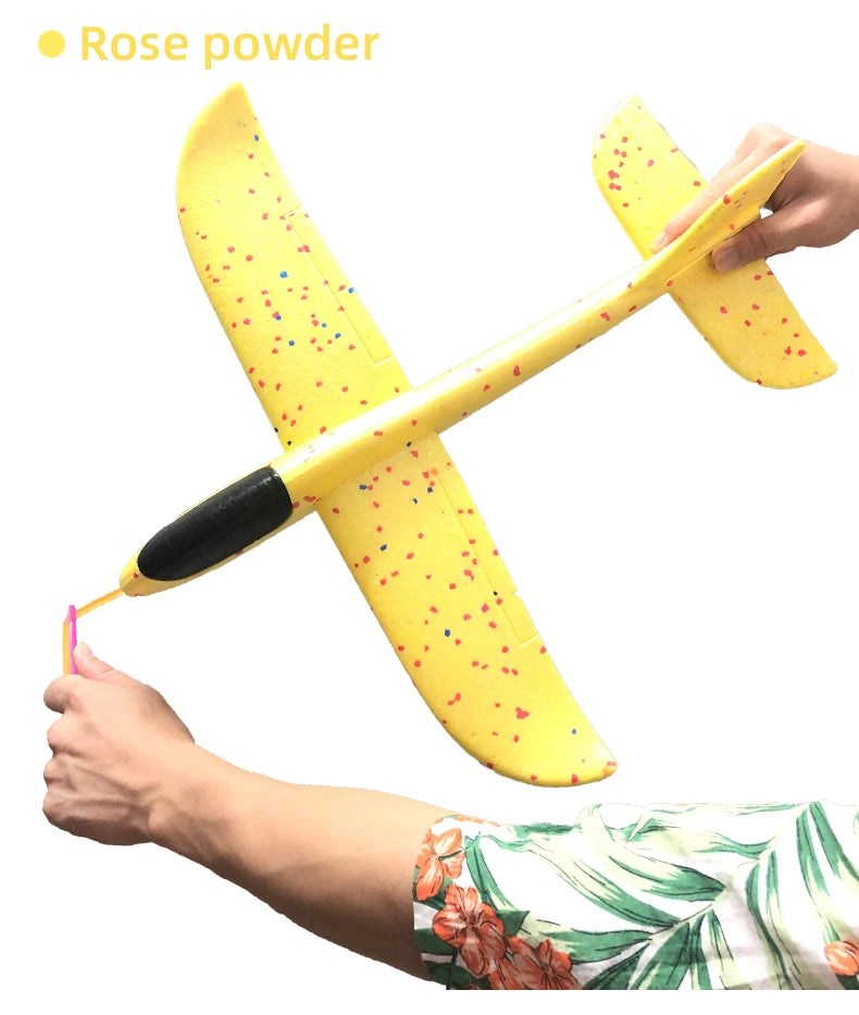 Big Foam Glider Plane - Hand-Throw Outdoor Toy for Kids - ZOOMNSTORE