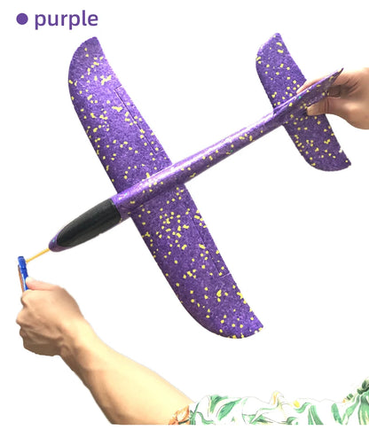 Big Foam Glider Plane - Hand-Throw Outdoor Toy for Kids - ZOOMNSTORE