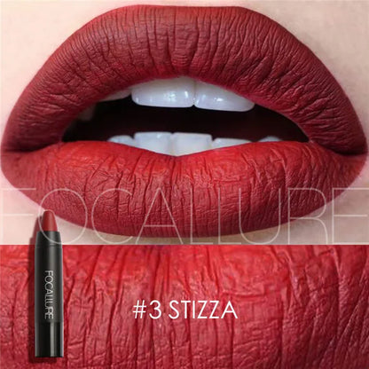 Focallure Matte Lipstick - Waterproof Soft Texture Lip Makeup in 19 Colors - ZOOMNSTORE