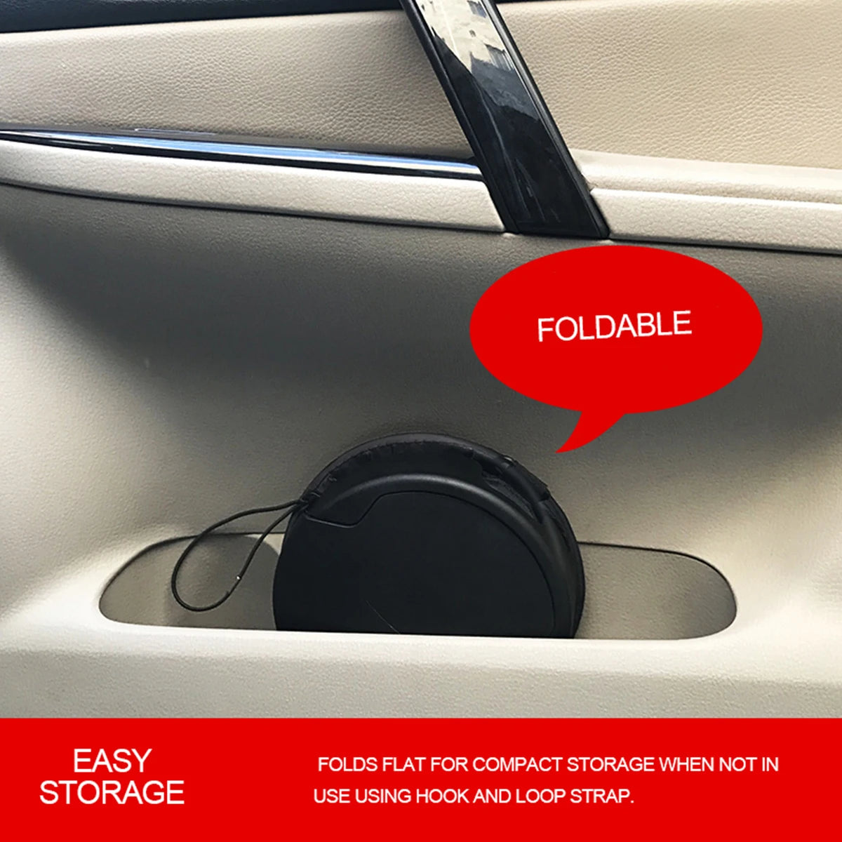 Foldable Car Trash Can – Leak-Proof Waterproof Car Garbage Bin with Lid - ZOOMNSTORE