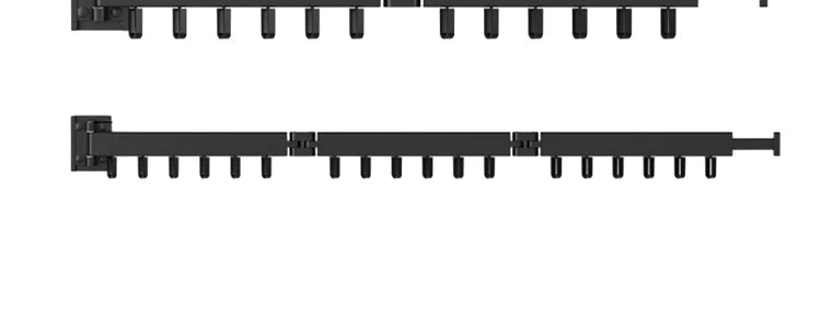 Foldable Clothes Drying Rack – Wall Mounted Aluminum Hanger for Balcony & Bedroom - ZOOMNSTORE