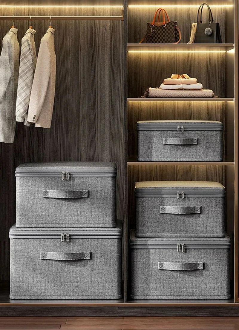 Foldable Fabric Storage Box – Multi-Purpose Closet Organizer | Waterproof & Dust Proof - ZOOMNSTORE