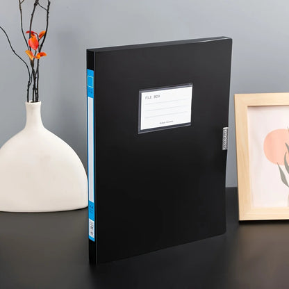 Foldable File Folder – Large Capacity A4 Document Organizer with Durable PP Storage Box - ZOOMNSTORE