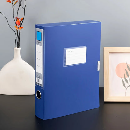Foldable File Folder – Large Capacity A4 Document Organizer with Durable PP Storage Box - ZOOMNSTORE