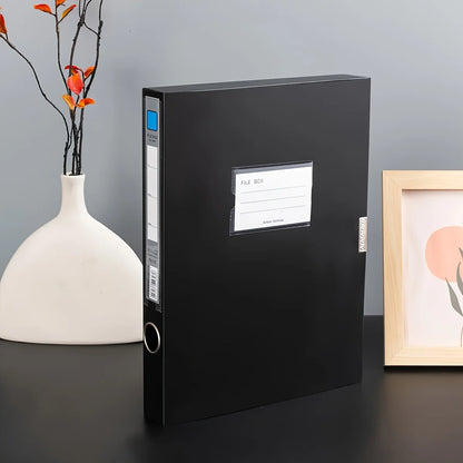 Foldable File Folder – Large Capacity A4 Document Organizer with Durable PP Storage Box - ZOOMNSTORE