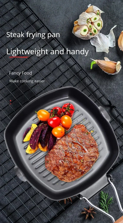 Foldable Frying Pan - Portable Grill Pan with Anti-Scald Wooden Handle for Outdoor Picnic - ZOOMNSTORE