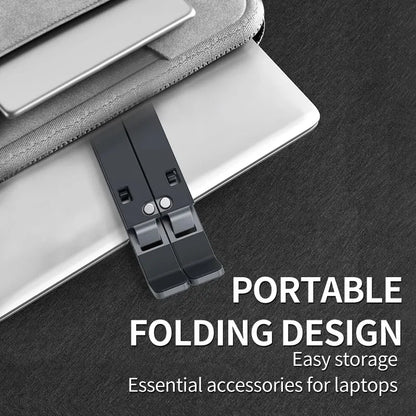 Adjustable Foldable Laptop Stand - Portable Aluminum Notebook Holder for MacBook and PC - ZOOMNSTORE