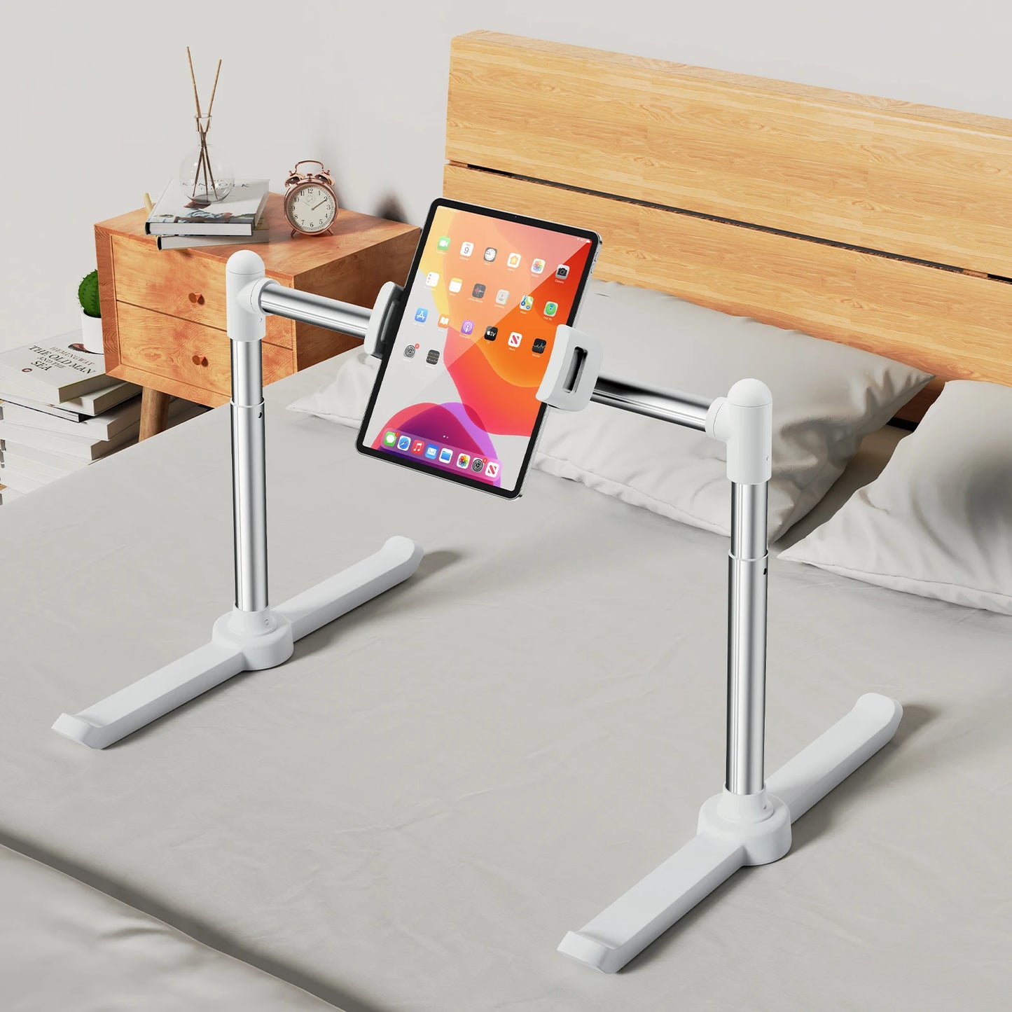 Oatsbasf Bed Sofa Phone Holder Foldable Tablet Pad Stand Desktop Angle Height Adjustable Bracket Lazy Bracket Phone Clip Holder - ZOOMNSTORE