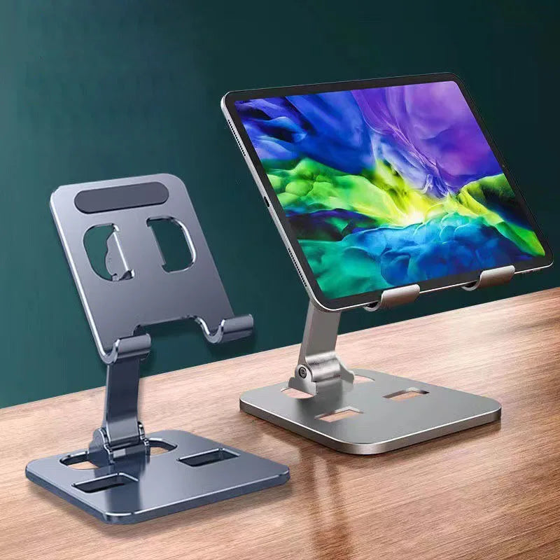 Universal All Aluminum Alloy Foldable Desk Phone Holder Mount Stand For Mobile Phone Holder For Tablet Desktop Metal Holder - ZOOMNSTORE