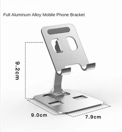 Universal All Aluminum Alloy Foldable Desk Phone Holder Mount Stand For Mobile Phone Holder For Tablet Desktop Metal Holder - ZOOMNSTORE