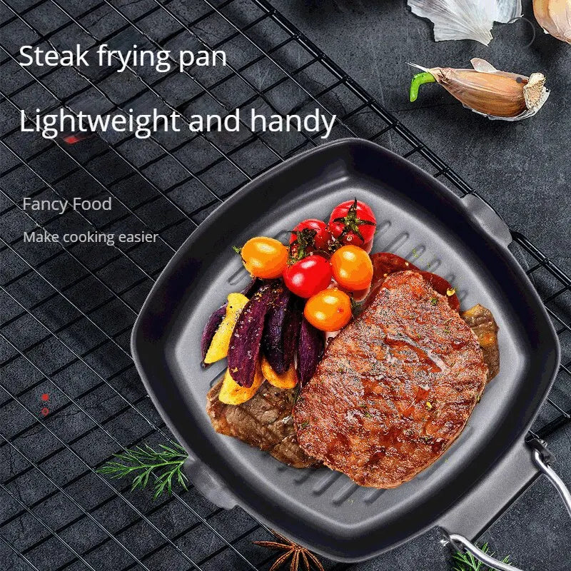 Foldable Portable Grill Pan - Outdoor Frying Pan with Wooden Handle - ZOOMNSTORE