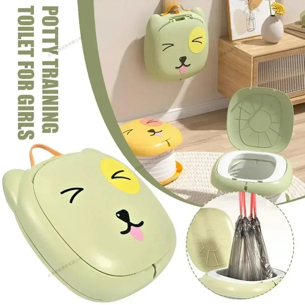 Foldable Potty For Toddler – Portable Toddler Toilet With Odor Proof Design - ZOOMNSTORE