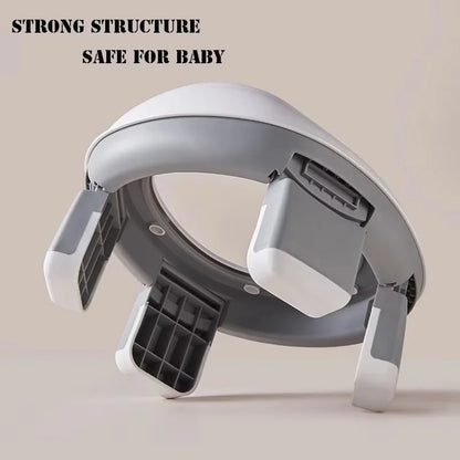 Foldable Potty Seat - Portable Toddler Training Toilet With Splash Guard & Non Slip Design - ZOOMNSTORE