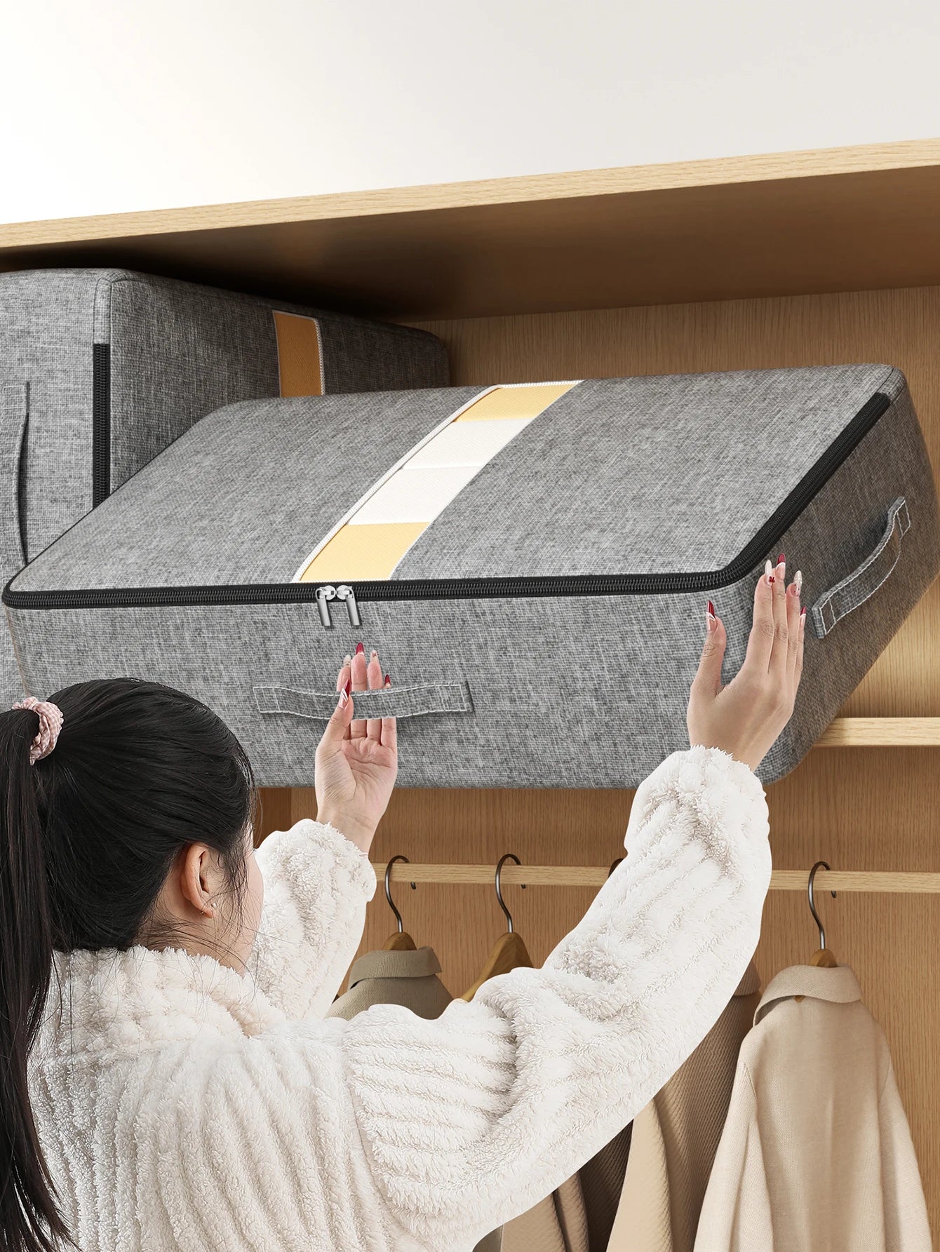 Foldable Storage Bag - Large Capacity Under Bed Organizer & Dust Proof Closet Organizer - ZOOMNSTORE